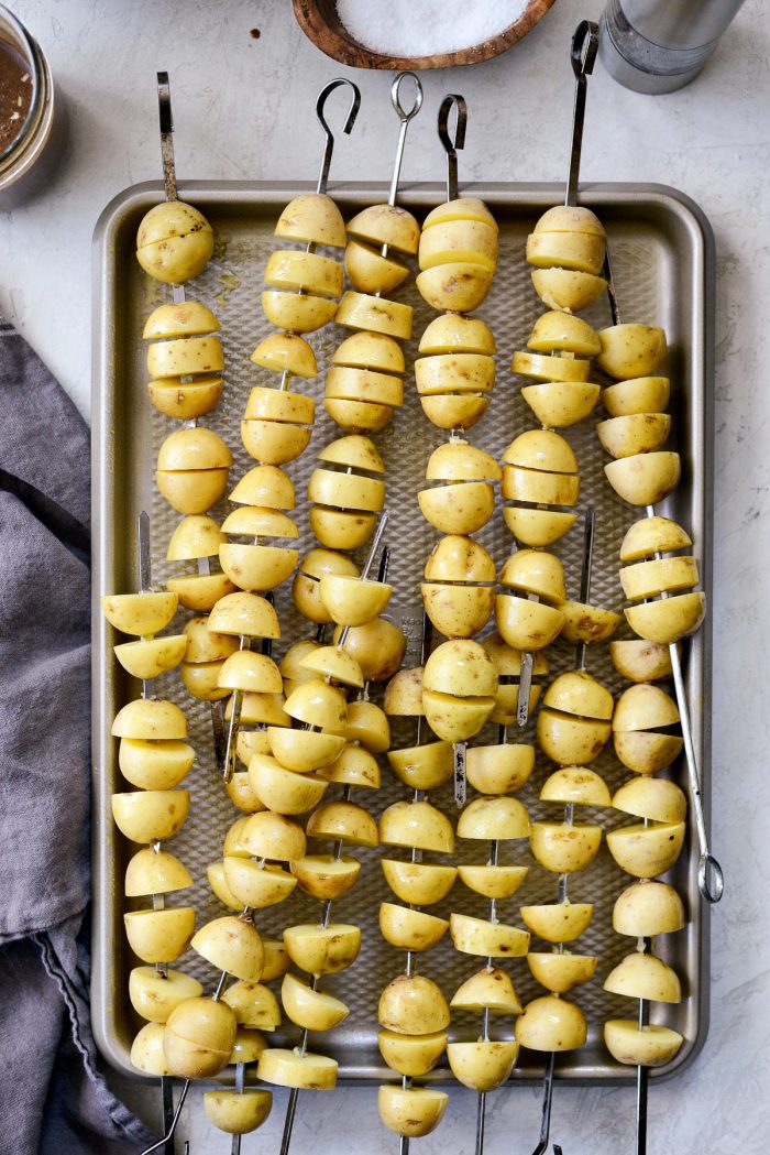 potato skewers