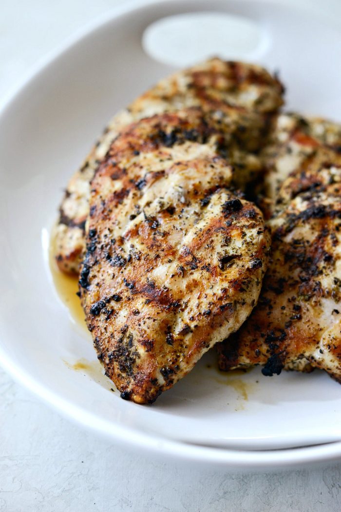 platter of grilled chicken