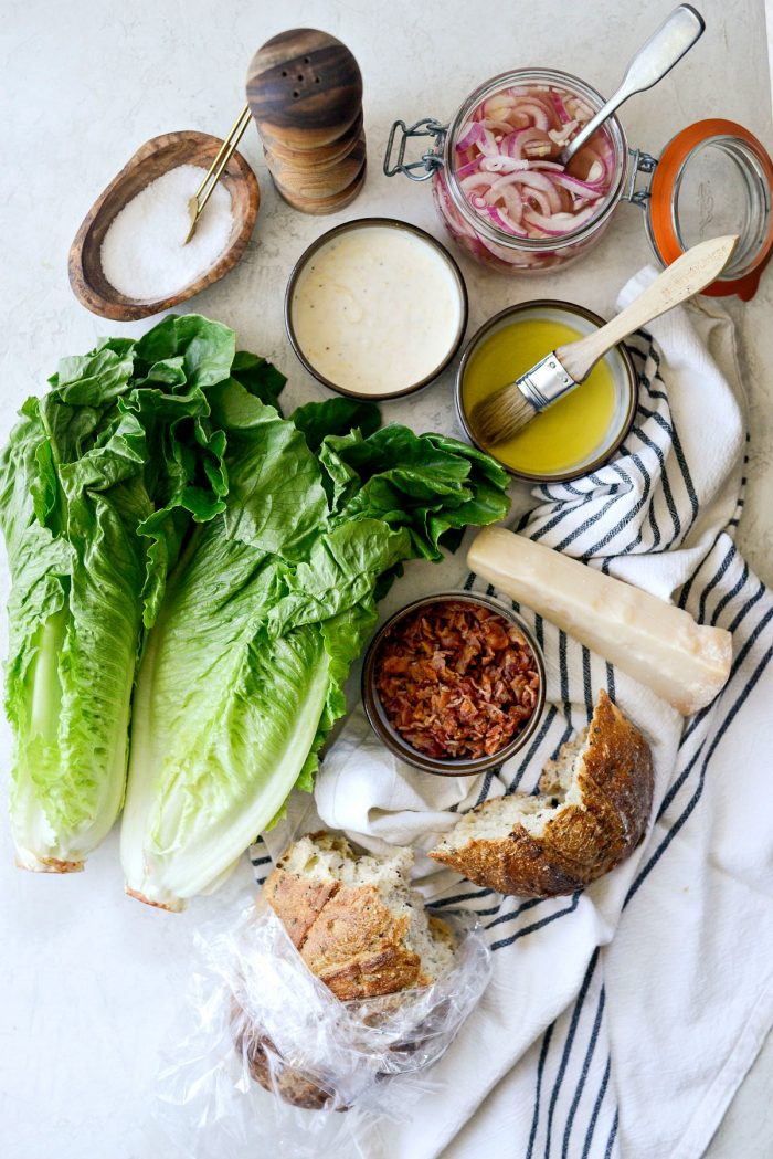 grilled romaine salad ingredients