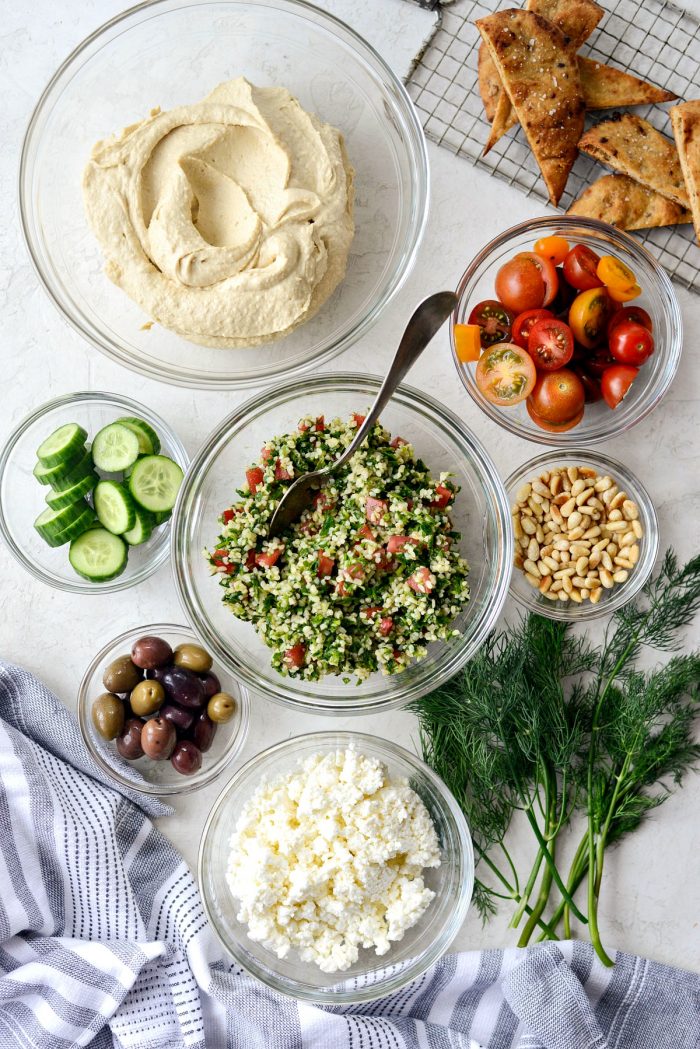 loaded hummus dip ingredients