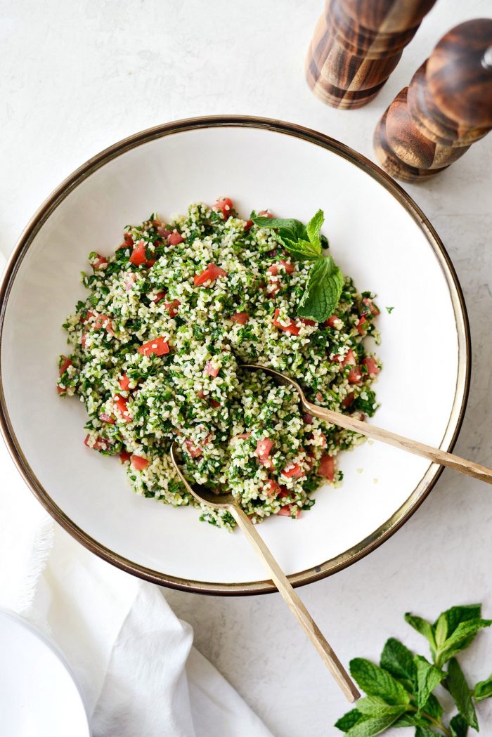 homemade tabbouleh recipe.