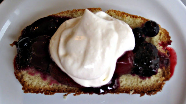 Fresh Berry Compote with Real Whipped Cream