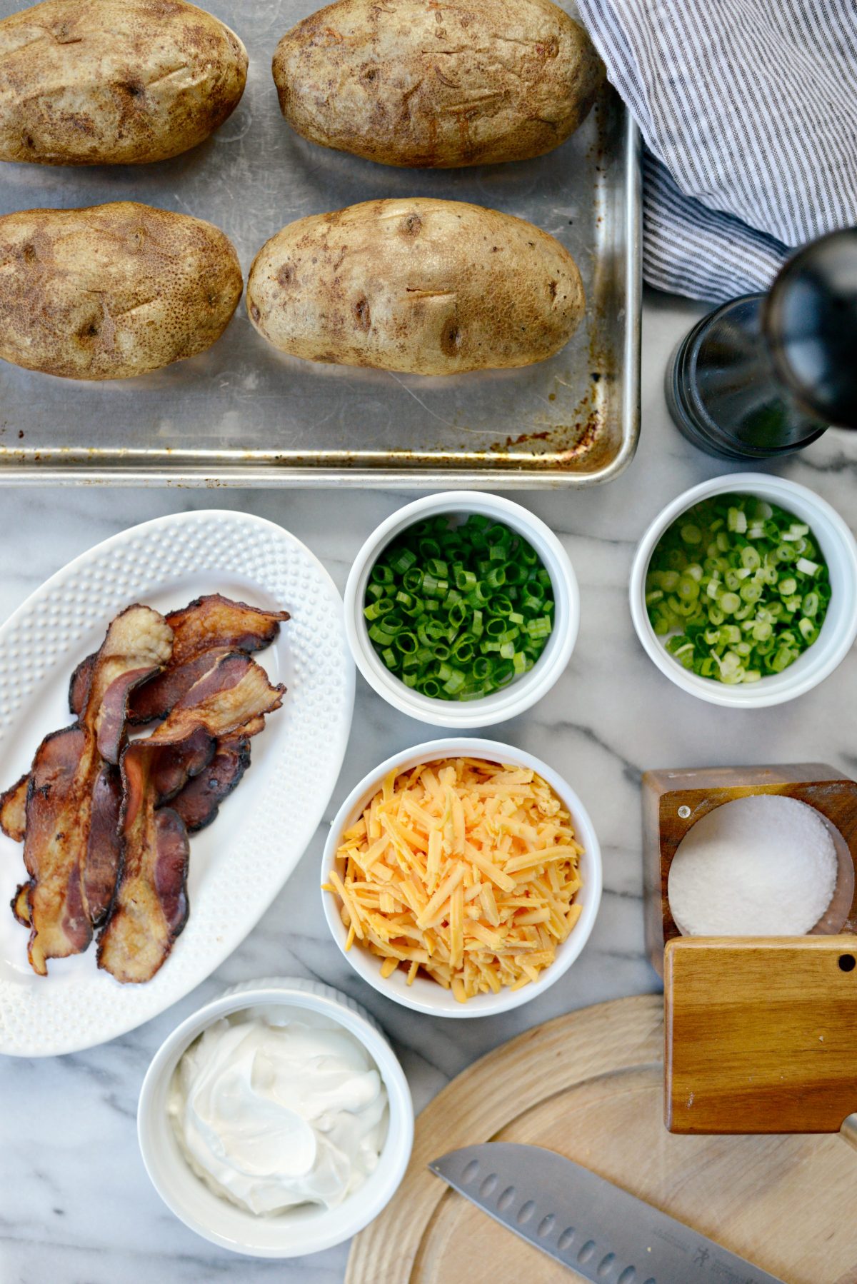 Loaded Twice Baked Potatoes ingredients