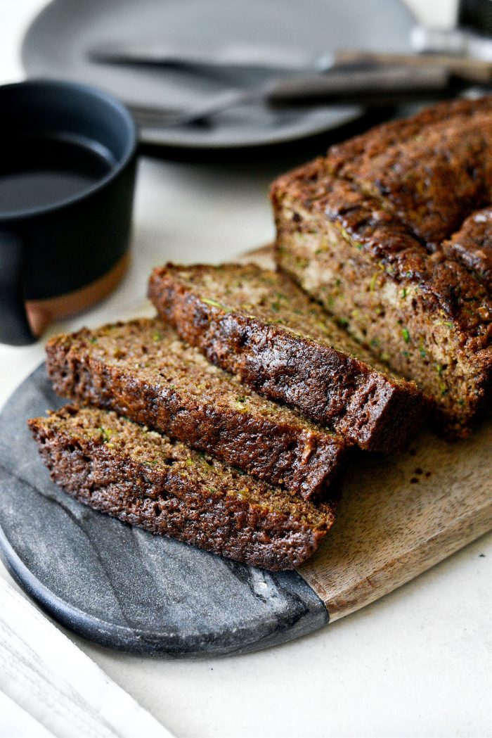 Olive Oil Zucchini Bread l SimplyScratch.com