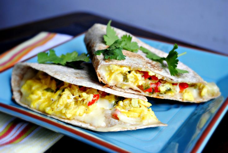Spicy Breakfast Quesadilla