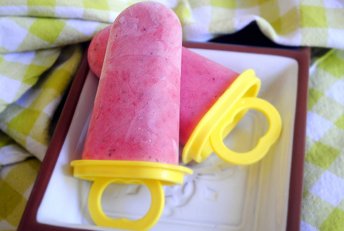Strawberry Daiquiri Popsicles