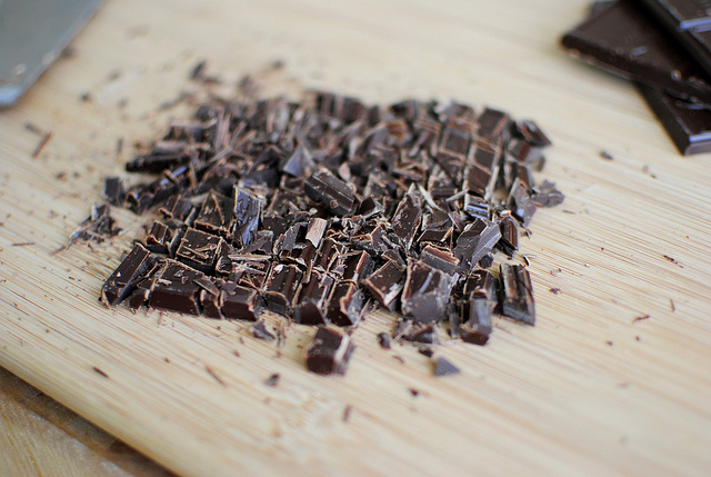 chopped chocolate