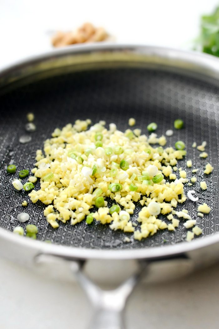 ginger garlic and green onions