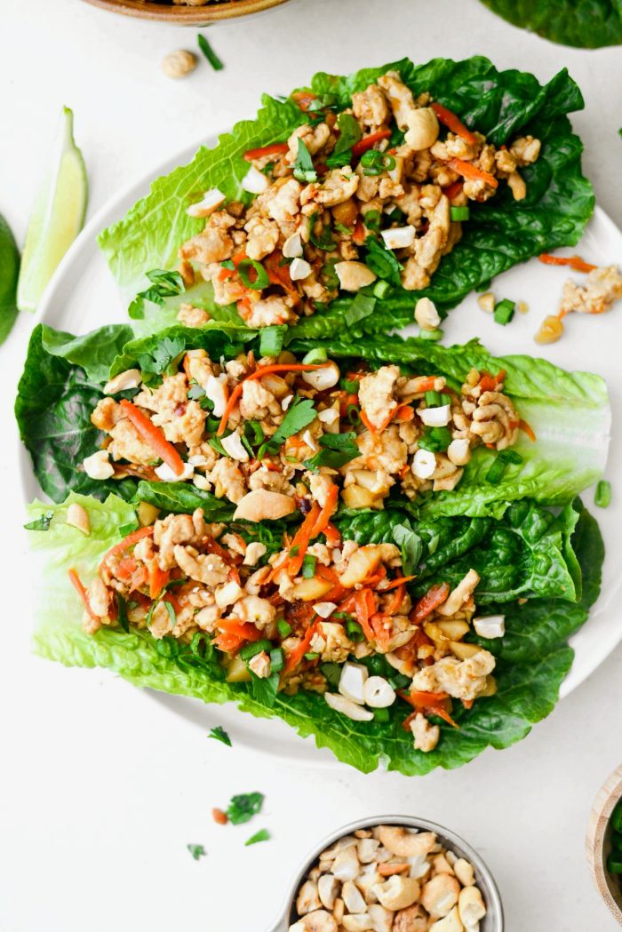 Ginger Cashew Lettuce Wraps