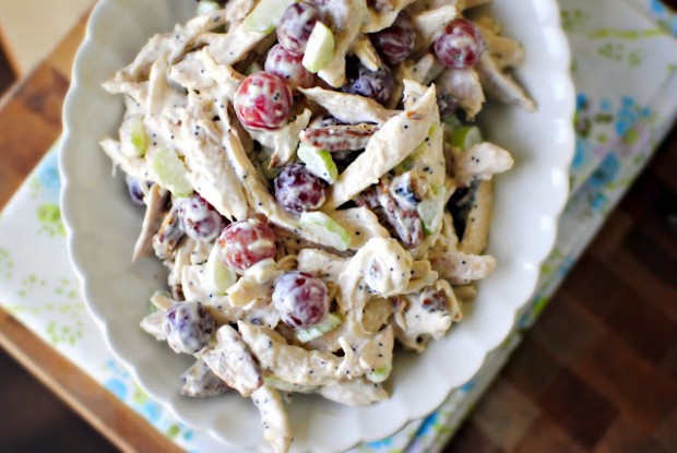 Simply Scratch Chicken Salad with Grapes + Pecans