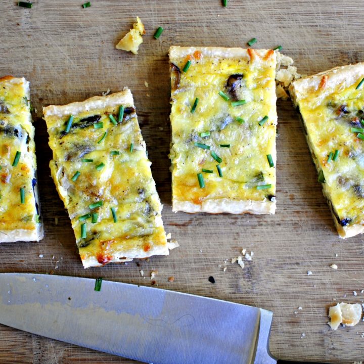 Mushroom Asparagus Quiche Recipe Simply Scratch