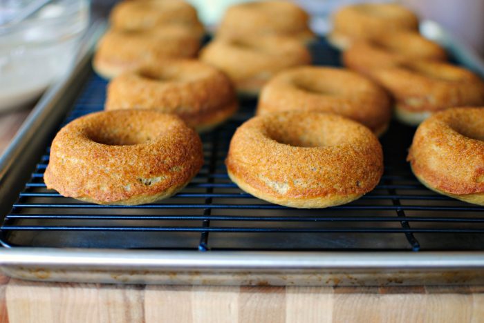 just baked Apple Cider Doughnuts