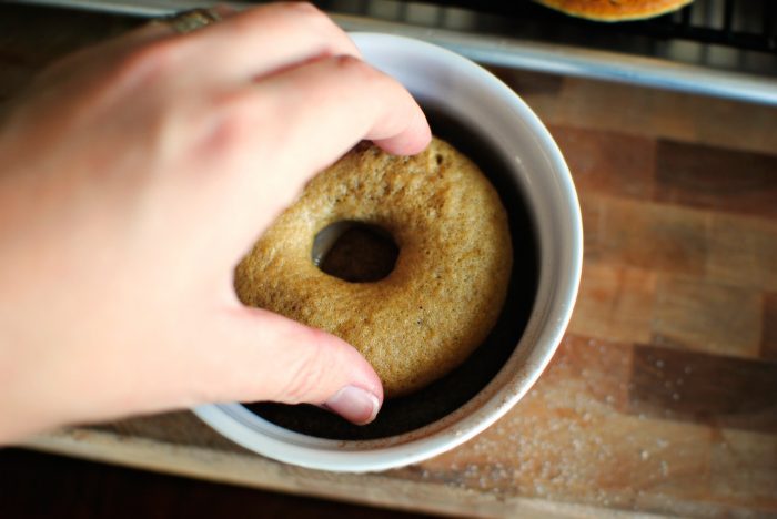 dip in cinnamon sugar