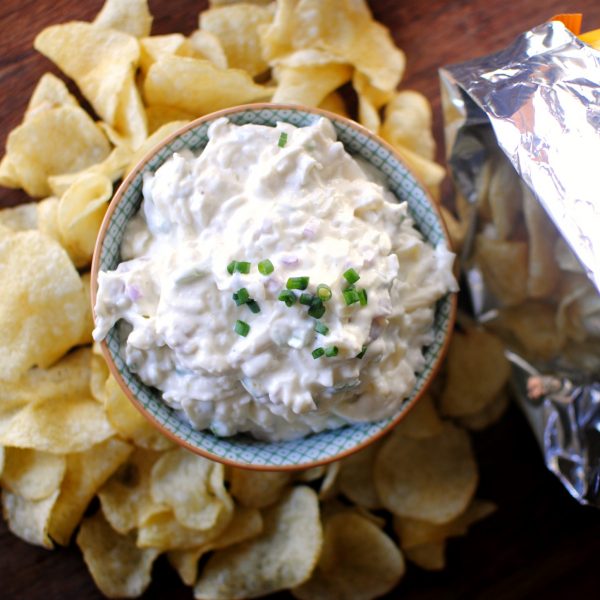 Cheesy Roasted Garlic Chip Dip Simply Scratch