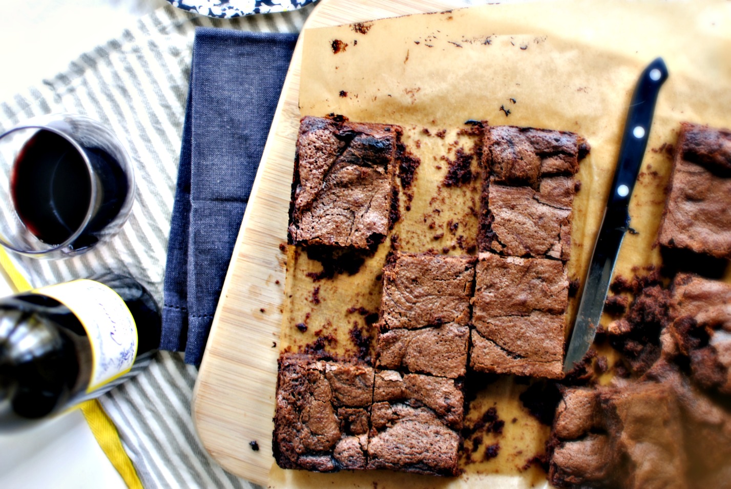Cabernet Ganache Swirled Brownies – Simply Scratch