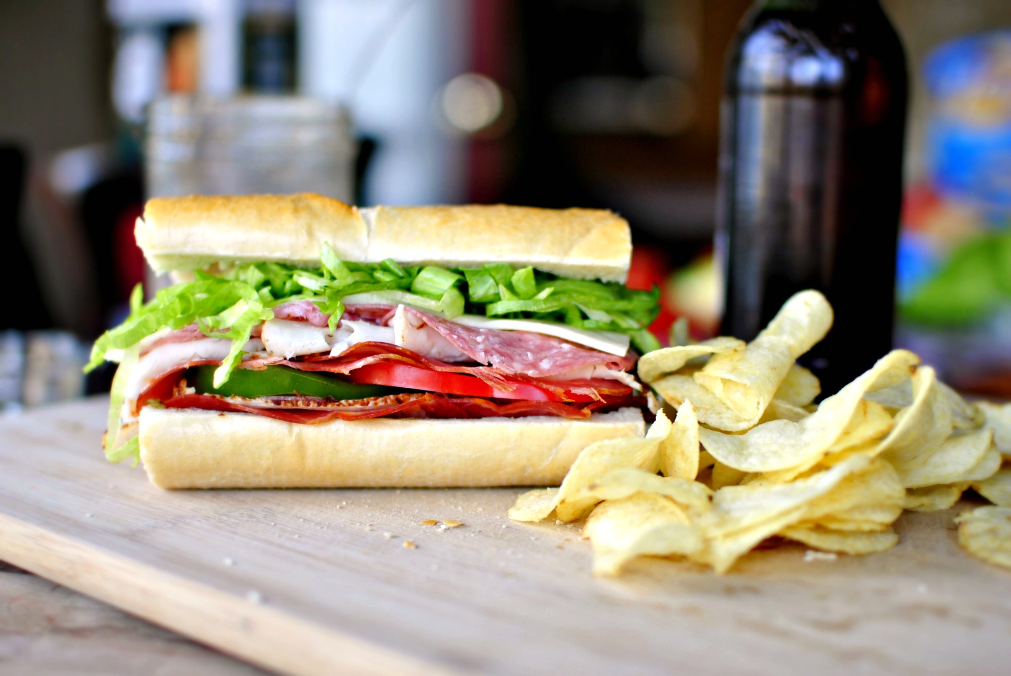 Italian Sub Sandwiches. 