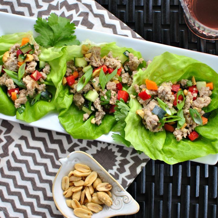 Spicy Pork and Veggie Lettuce Cups Simply Scratch