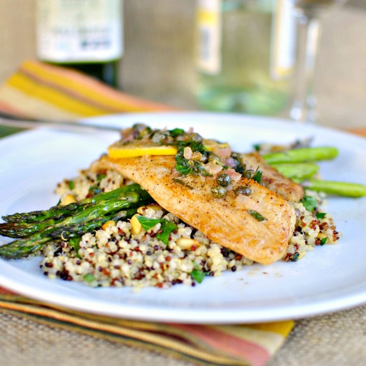 Pan Seared Tilapia With Lemon Caper Sauce-image