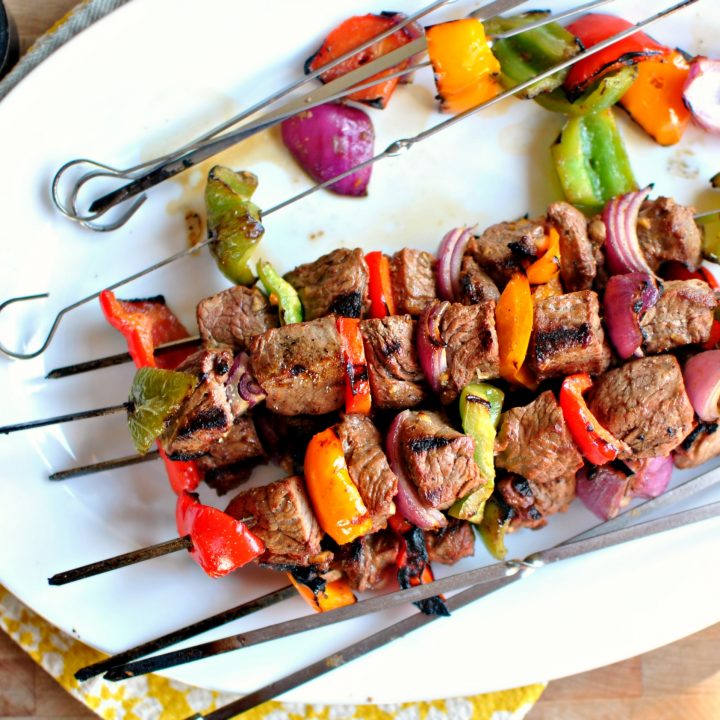 Grilled Marinated Steak Kebabs Simply Scratch