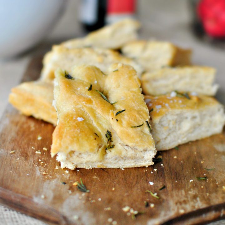 Rosemary Sea Salt Focaccia Simply Scratch