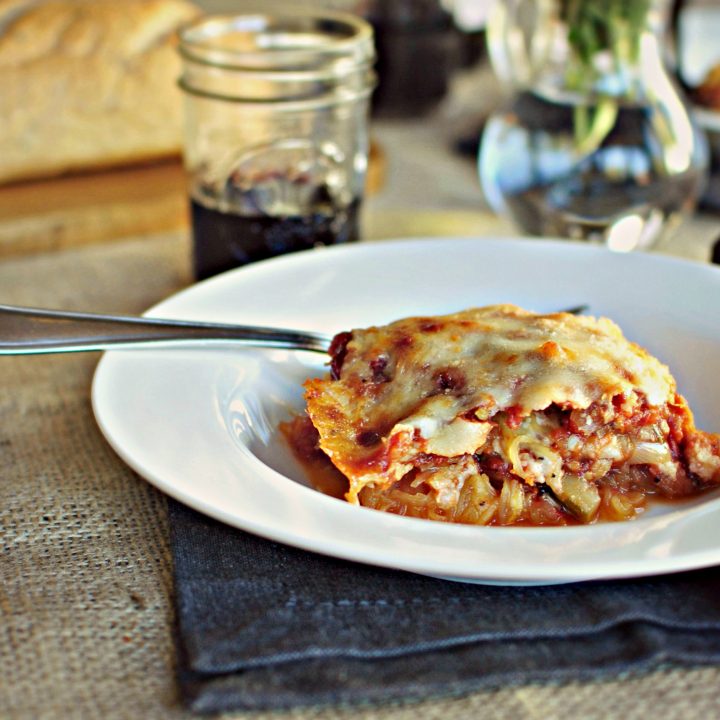 Vegetarian Spaghetti Squash Lasagna Simply Scratch