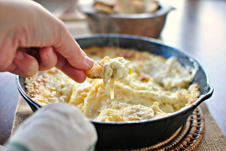 White Cheddar Leek Dip