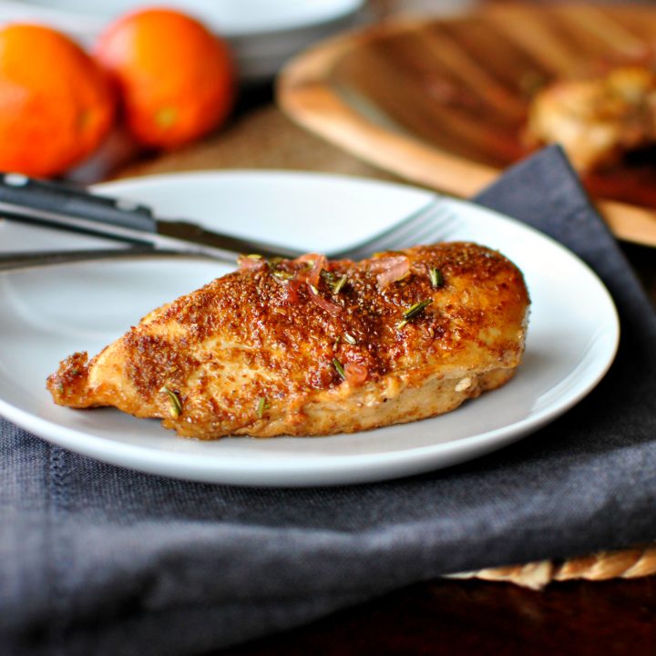 Spice Crusted Chicken with Blood Orange Maple Glaze Simply Scratch