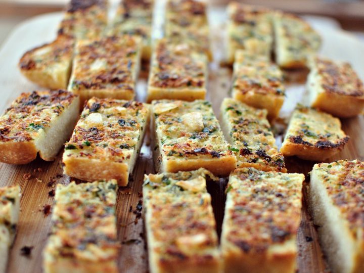 Parmesan Roasted Garlic Bread Simply Scratch