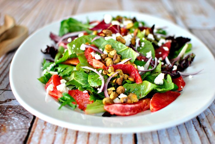Blood Orange Salad + Ginger and Cayenne Blood Orange Vinaigrette