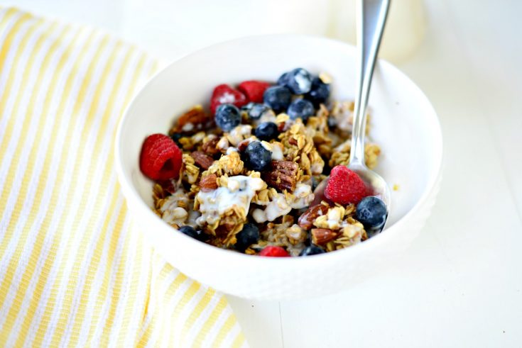 Soft and Chewy Fruit and Nut Granola