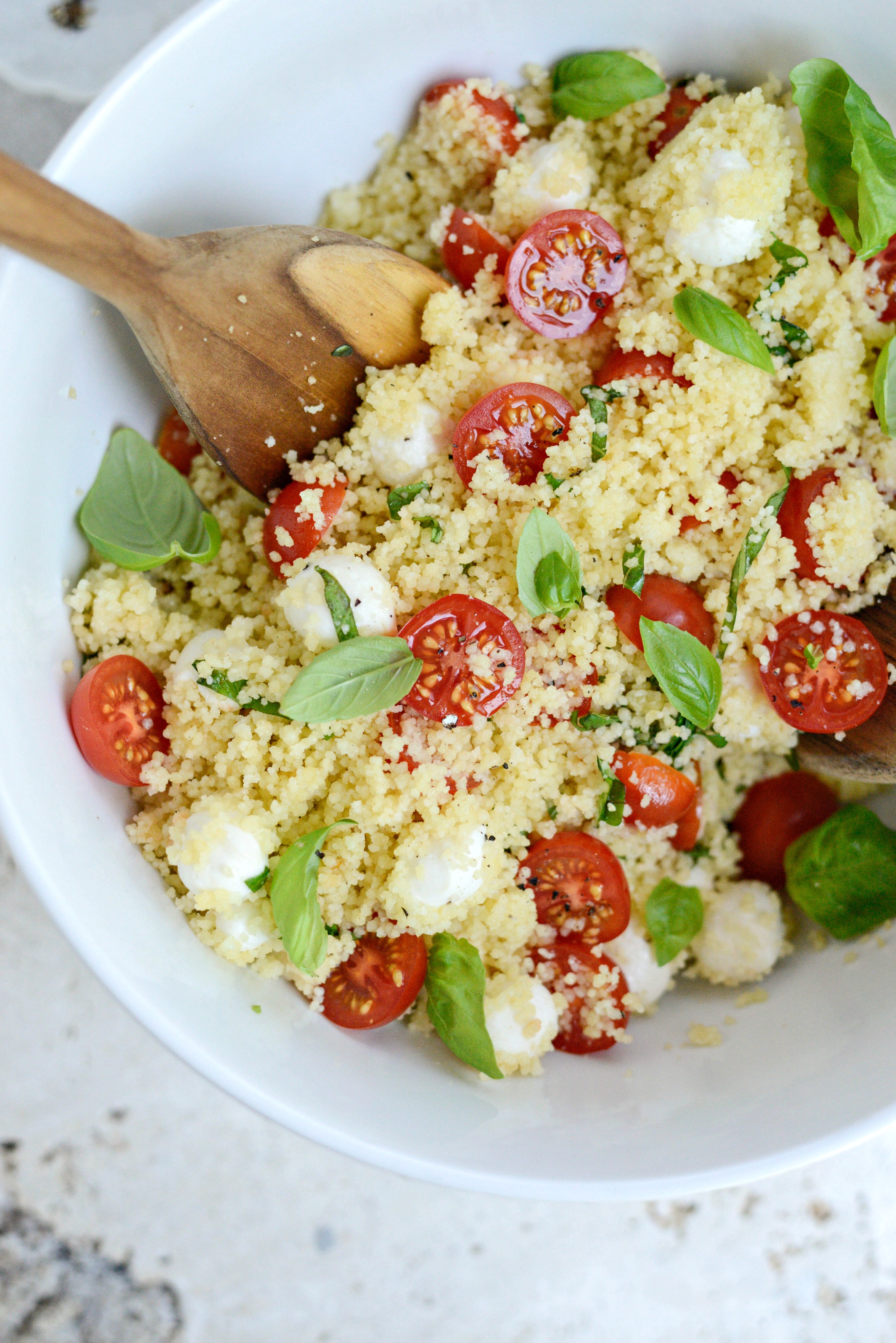 Caprese Couscous Salad Simply Scratch