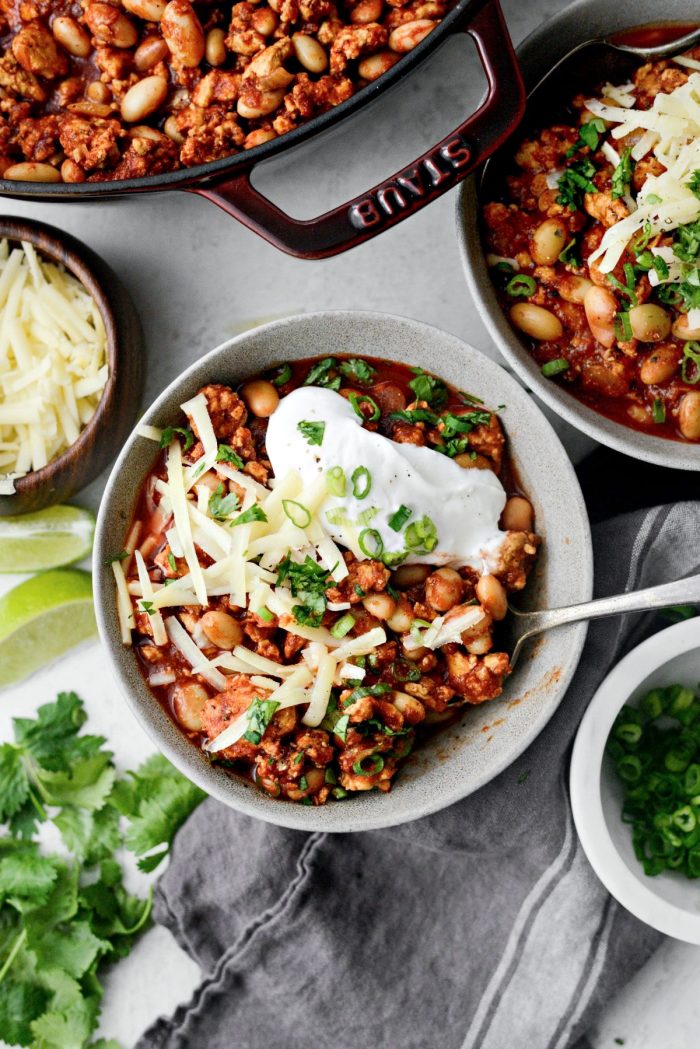 Chipotle White Bean Turkey Chili