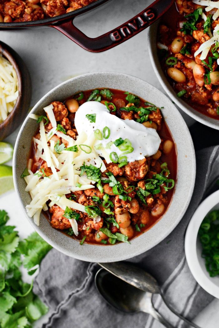Chipotle White Bean Turkey Chili