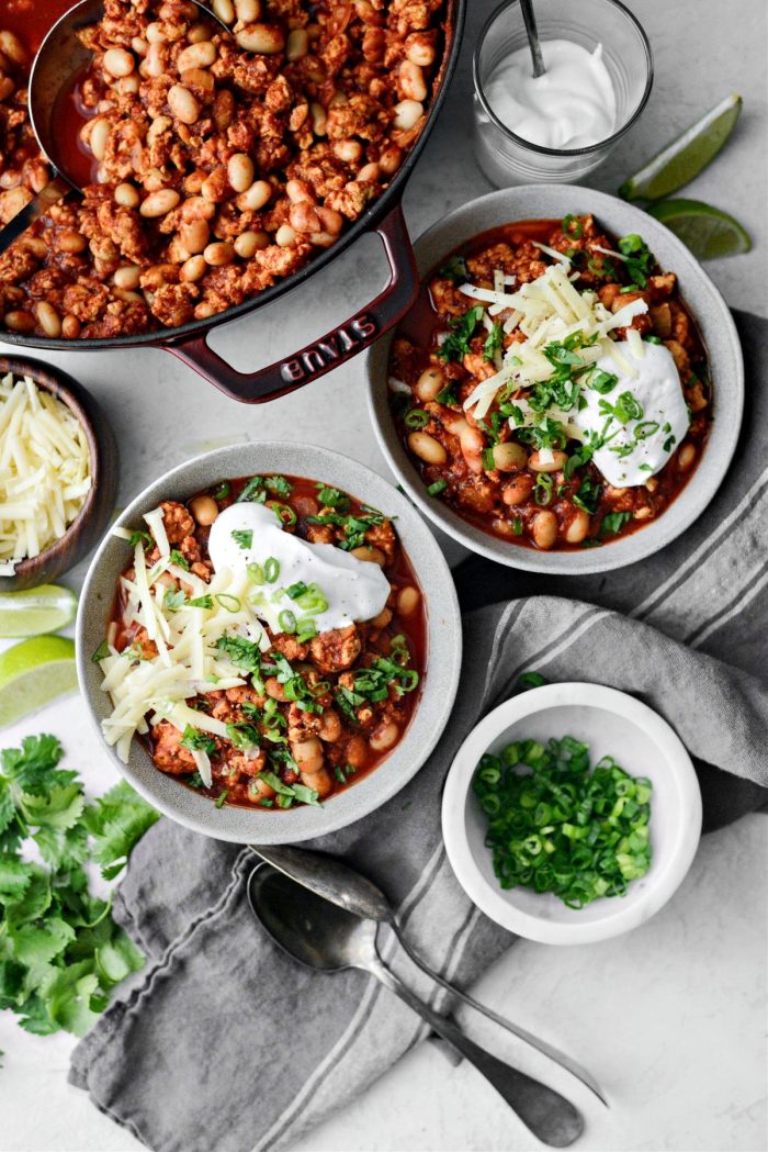 Chipotle White Bean Turkey Chili