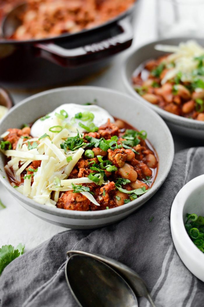 Chipotle White Bean Turkey Chili