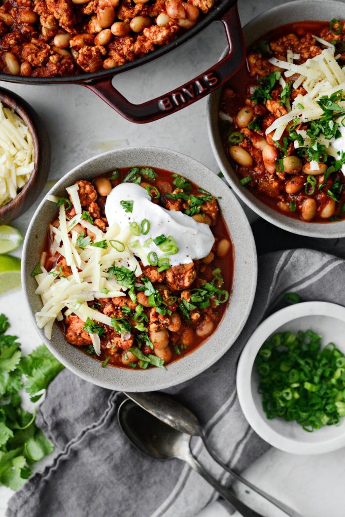 Chipotle White Bean Turkey Chili