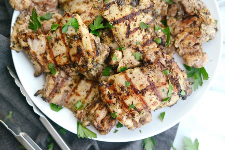 Grilled Za'atar Chicken Thighs