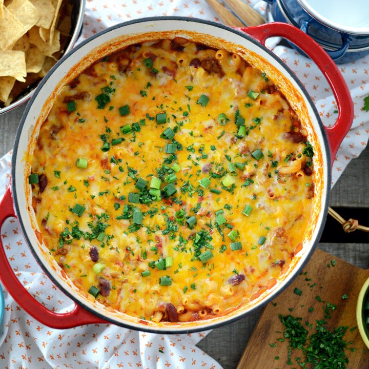 One Pot Chili Mac Cheese Simply Scratch