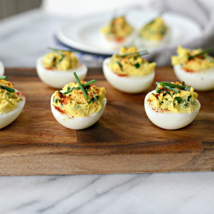 Herbed Goat Cheese Deviled Eggs Simply Scratch