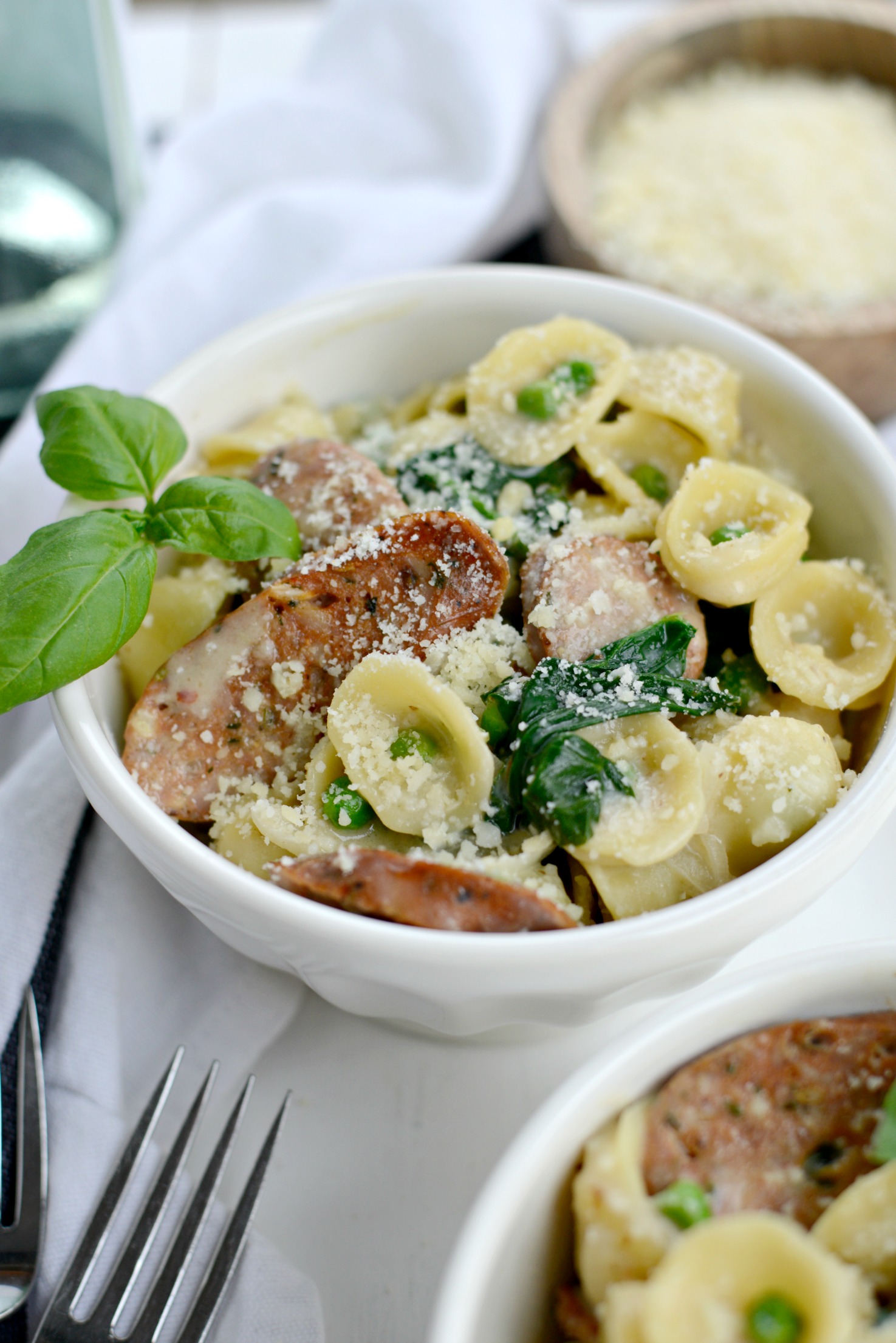 One-Pan Creamy Orecchiette Pasta - Simply Scratch