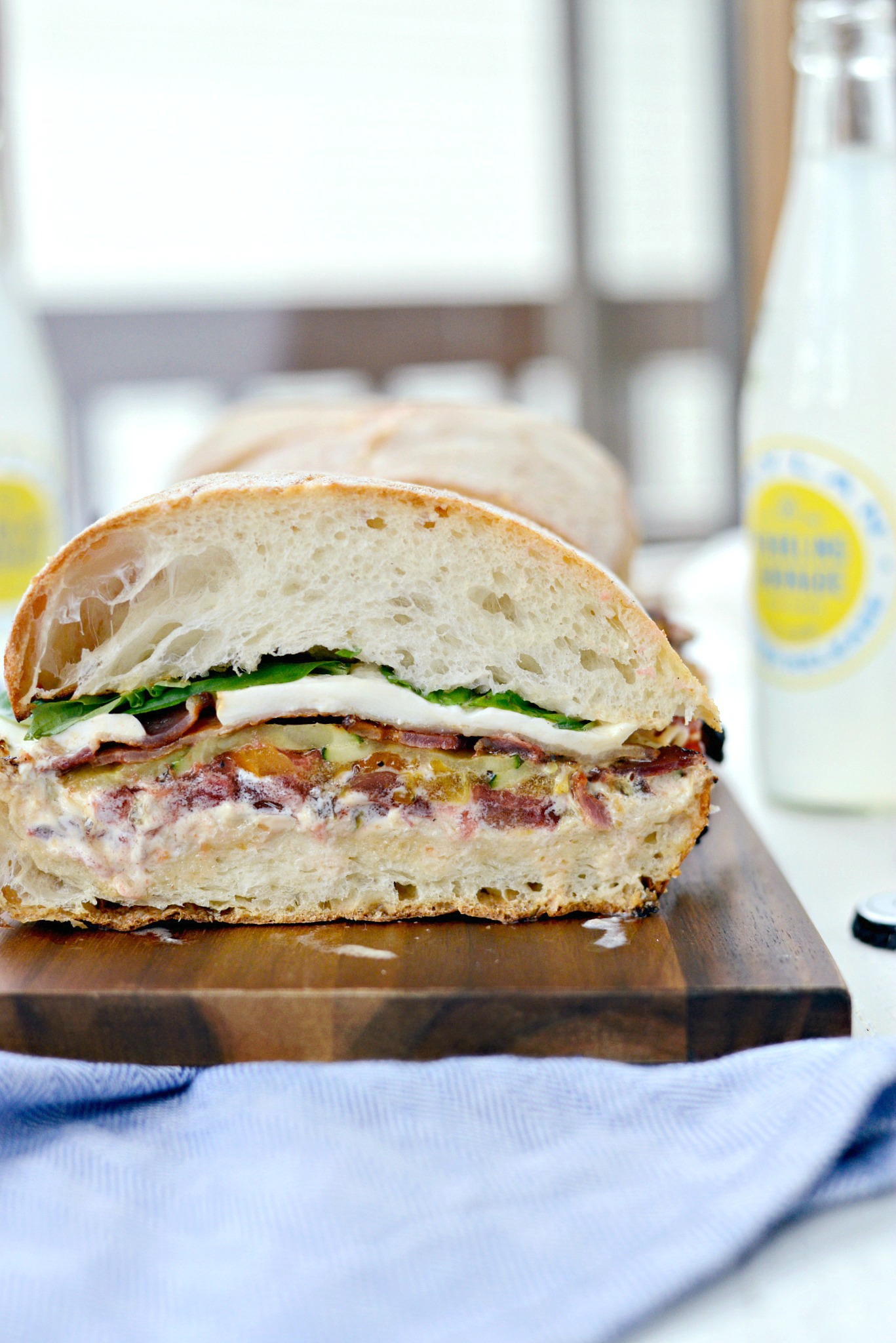Grilled BZMT Sandwich with Sriracha Garlic Aioli - Simply Scratch