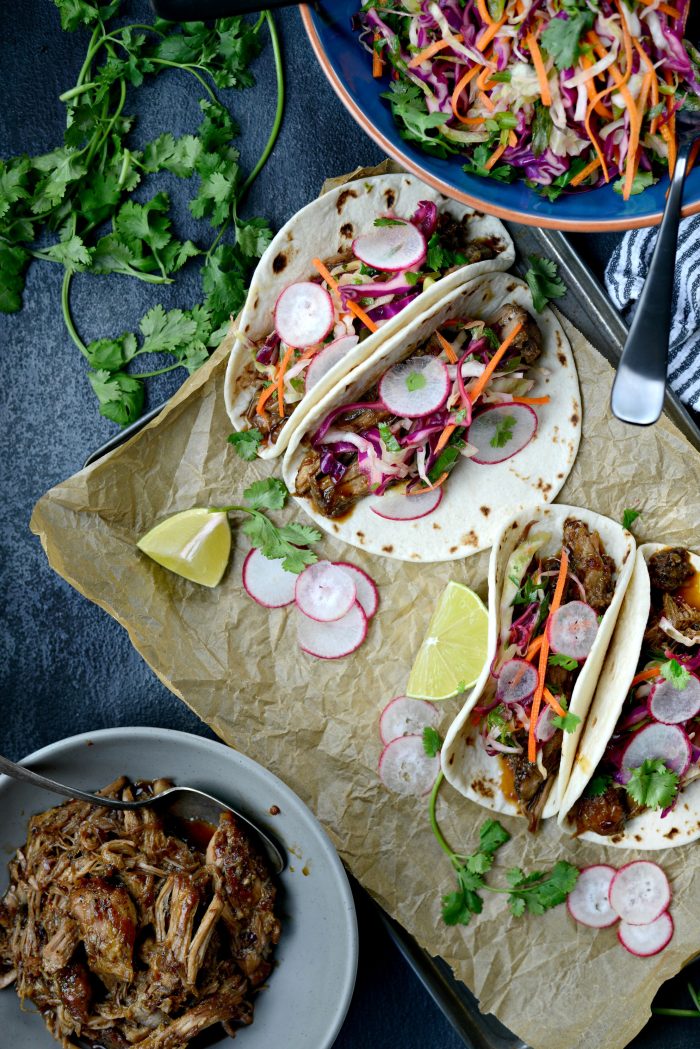 Braised Korean Pork Tacos 