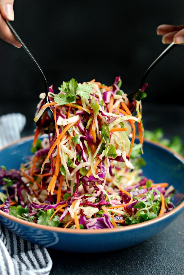 Cilantro Coleslaw with Lime Vinaigrette