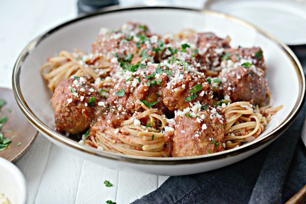 slow cooker Italian turkey meatballs 