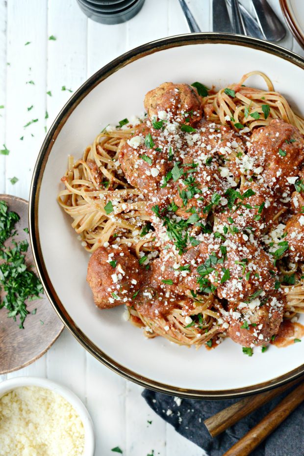 slow cooker Italian turkey meatballs