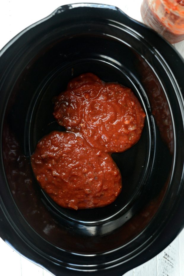 Sauce in slow cooker