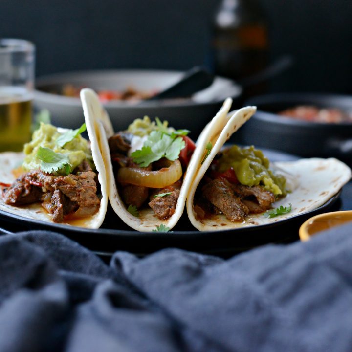 5ingredient Slow Cooker Steak Fajitas Simply Scratch