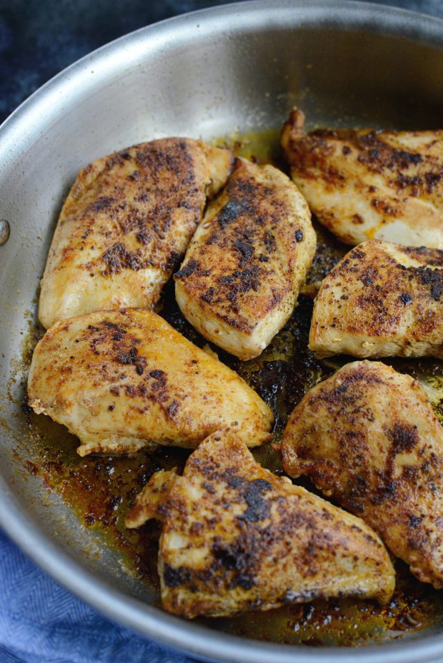 Chicken in skillet