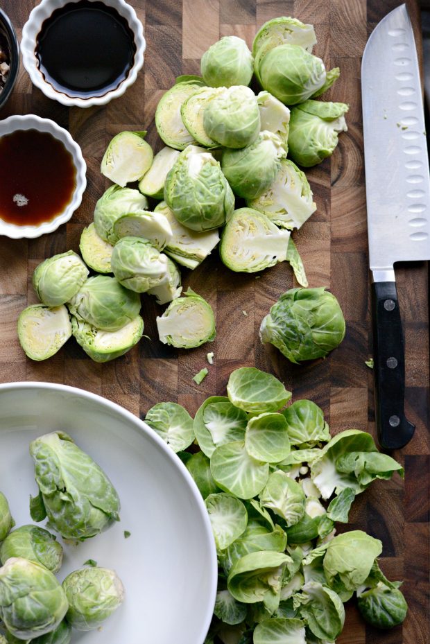 prep Brussels sprouts