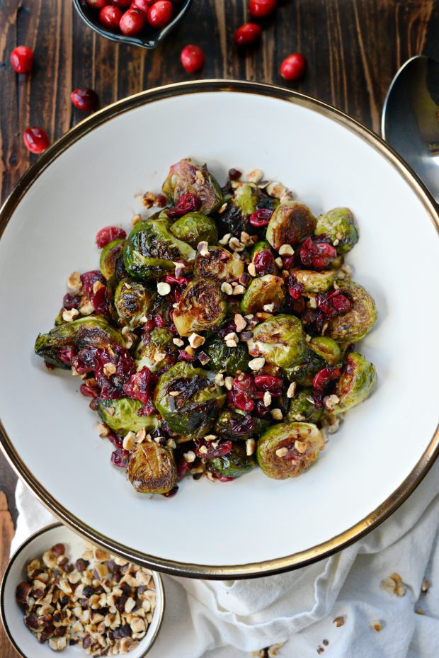 maple balsamic brussels sprouts